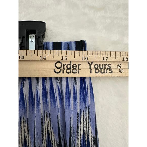 Chico's Palazzo Pants 2 Large Zig Zag Festival Flowy Comfy - Picture 6 of 7